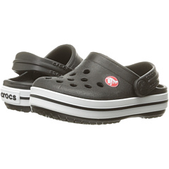Smoke//Navy Crocs Kids Crocband Clog Slip On Shoes for Boys and Girls Water Shoes J6 US Big Kid