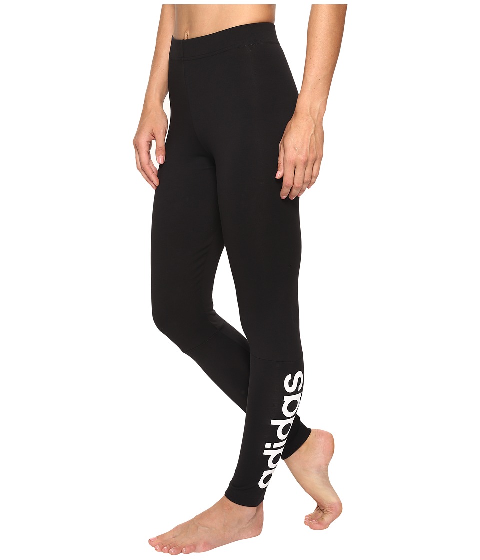 adidas Essentials Linear Tights (Black/White) Women