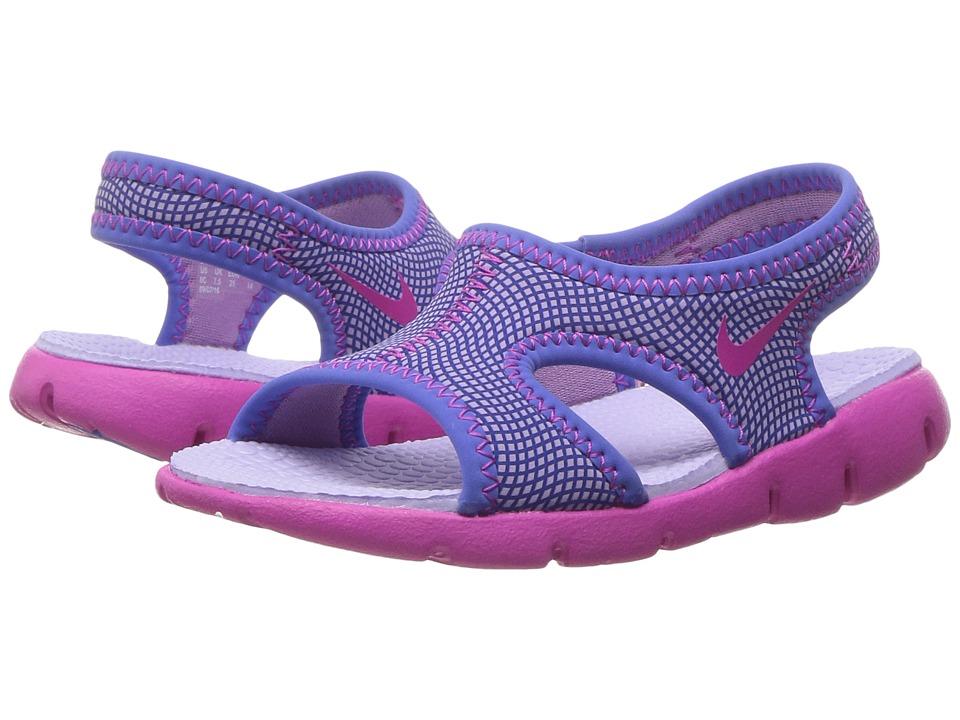 Nike Kids - Sunray 9 (Infant/Toddler) (Hydrangeas/Fire Pink/Comet Blue) Girls Shoes