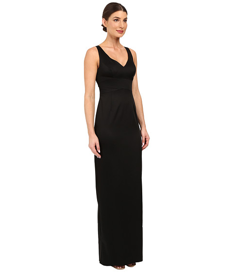 Adrianna Papell V-Neck Ottoman Column Gown at 6pm.com