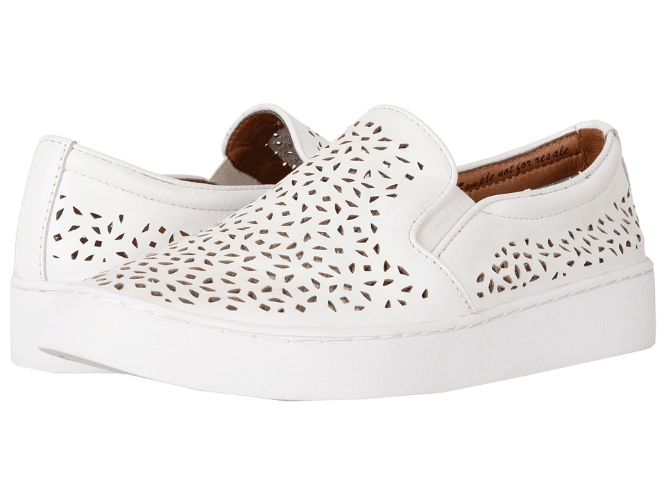VIONIC Midi Perf (White Perfed Leather) Slip-On Shoes