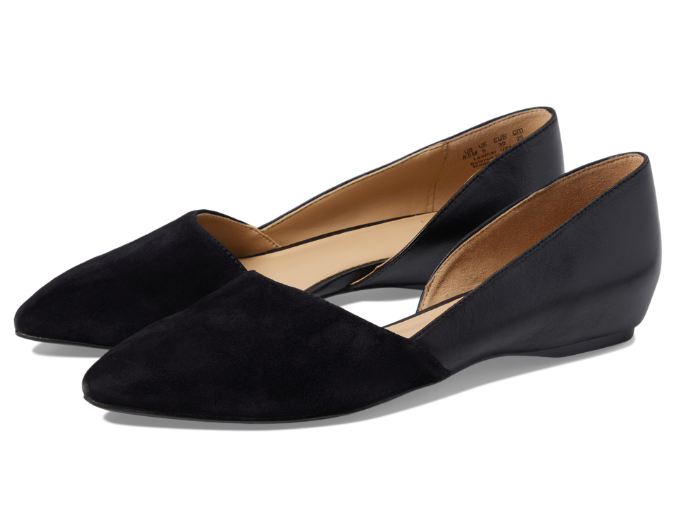 Naturalizer Samantha (Black Leather) Flats