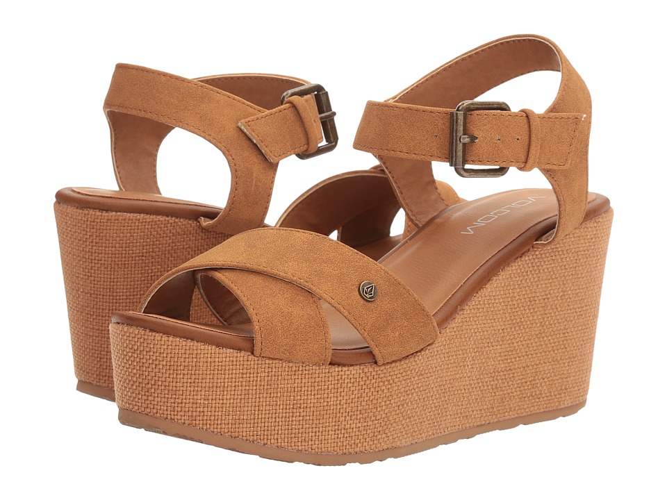 Volcom Stone Platform (Cognac) Wedges