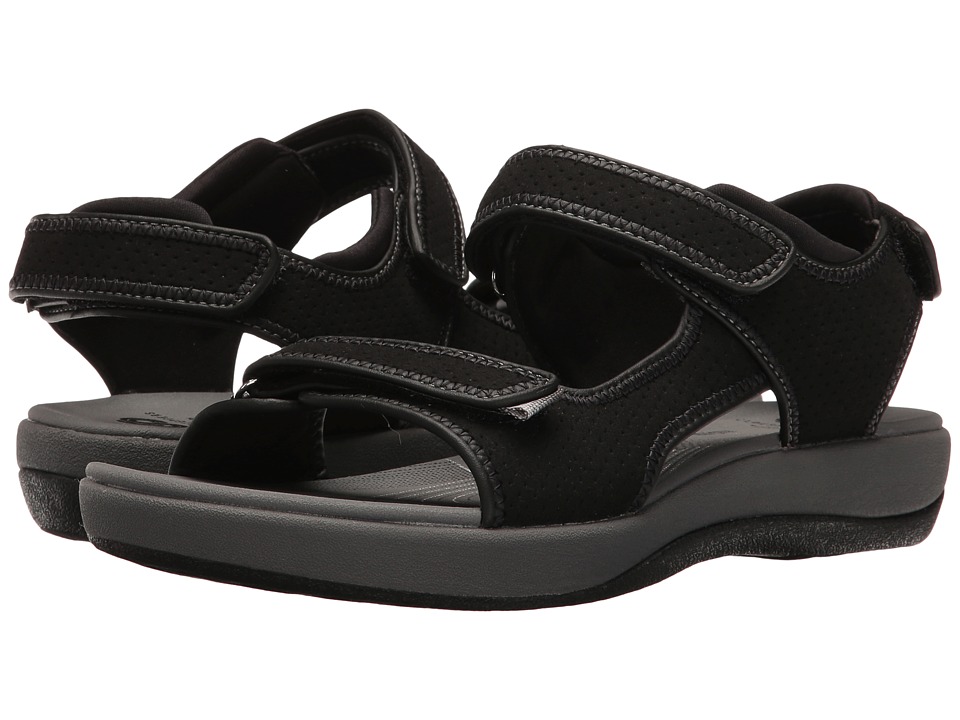 Clarks Brizo Sammie (Black Perf Microfiber) Sandals