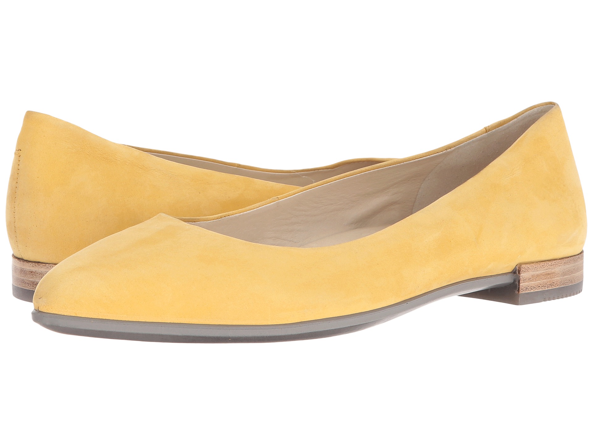 ecco shape pointy ballerina slip on