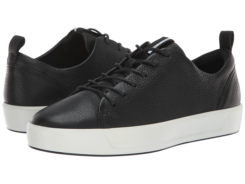 ECCO Soft 8 Sneaker (Black Cow Leather)
