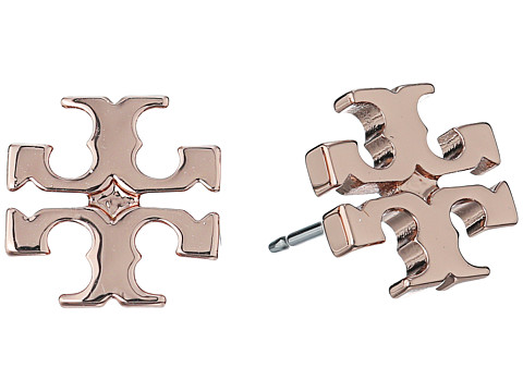 汤丽柏琦tory burch logo铆钉耳环