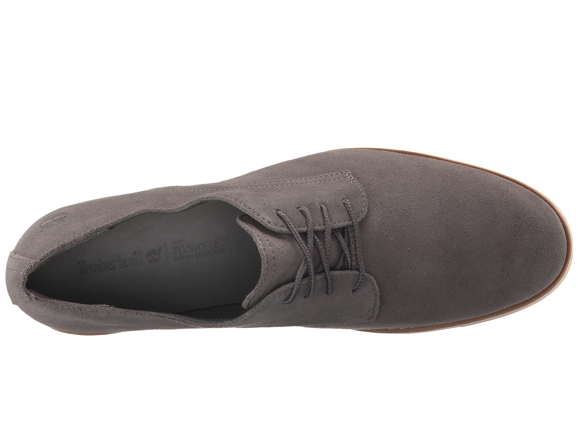 Timberland Lakeville Oxford Dark Grey Suede - Zappos.com Free Shipping ...