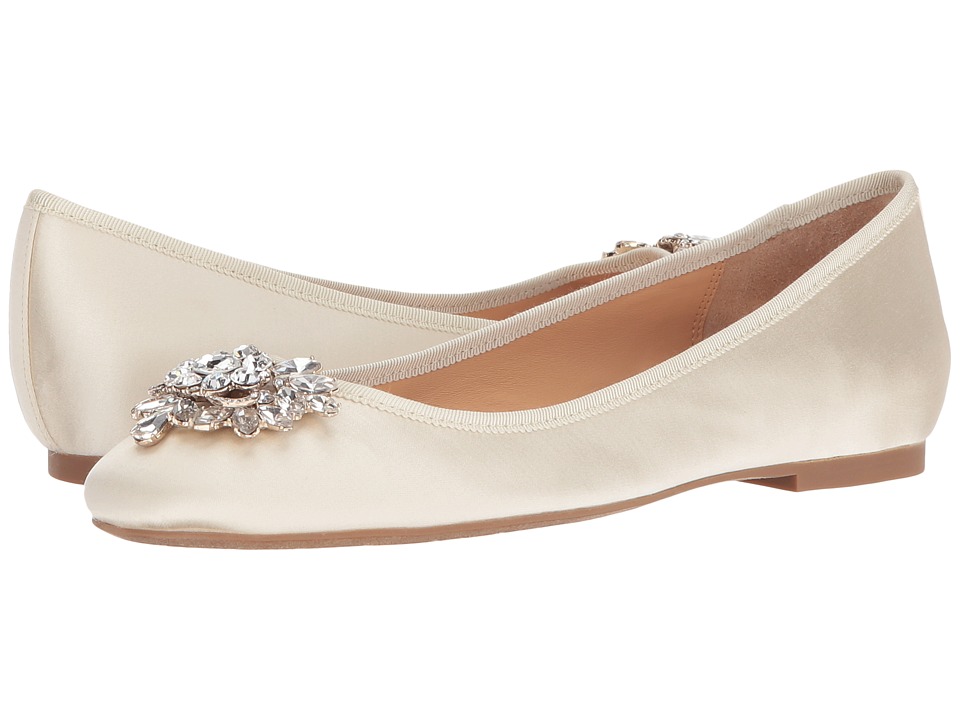 Badgley Mischka Bianca (Ivory Satin) Women