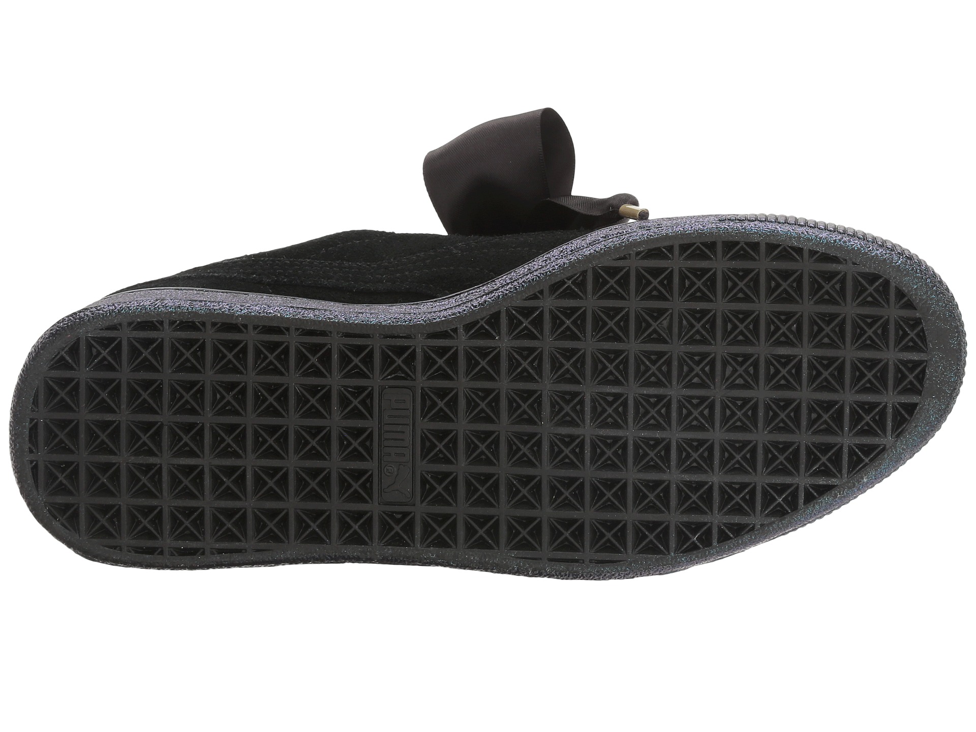 puma suede heart black
