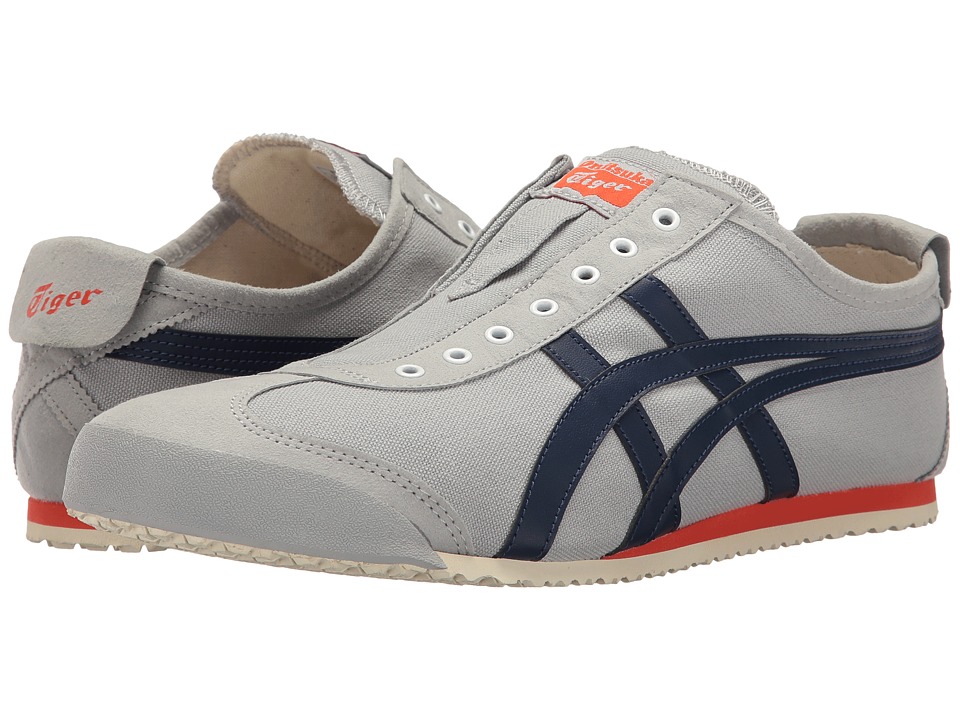 Onitsuka Tiger by Asics - Mexico 66(r) Slip-On (Mid Grey/Indigo Blue) Shoes