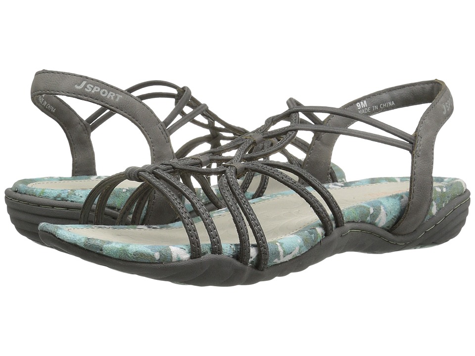 JBU April (Grey Elastic/Vegan) Sandals