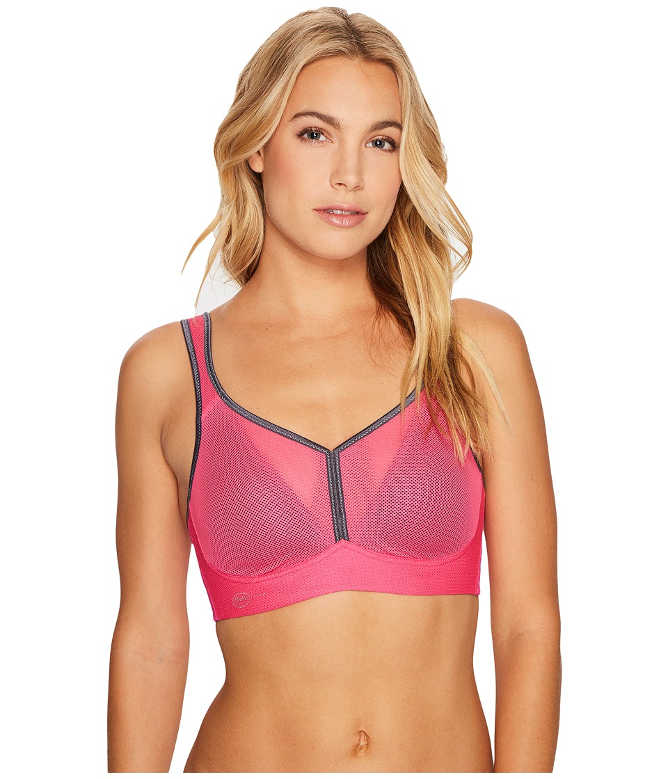 Anita Air Control Padded Cup Sports Bra (Pink/Anthracite) Women