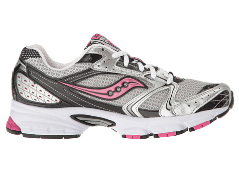 Saucony Grid Stratos 5 Silver/Black/Pink - 6pm.com