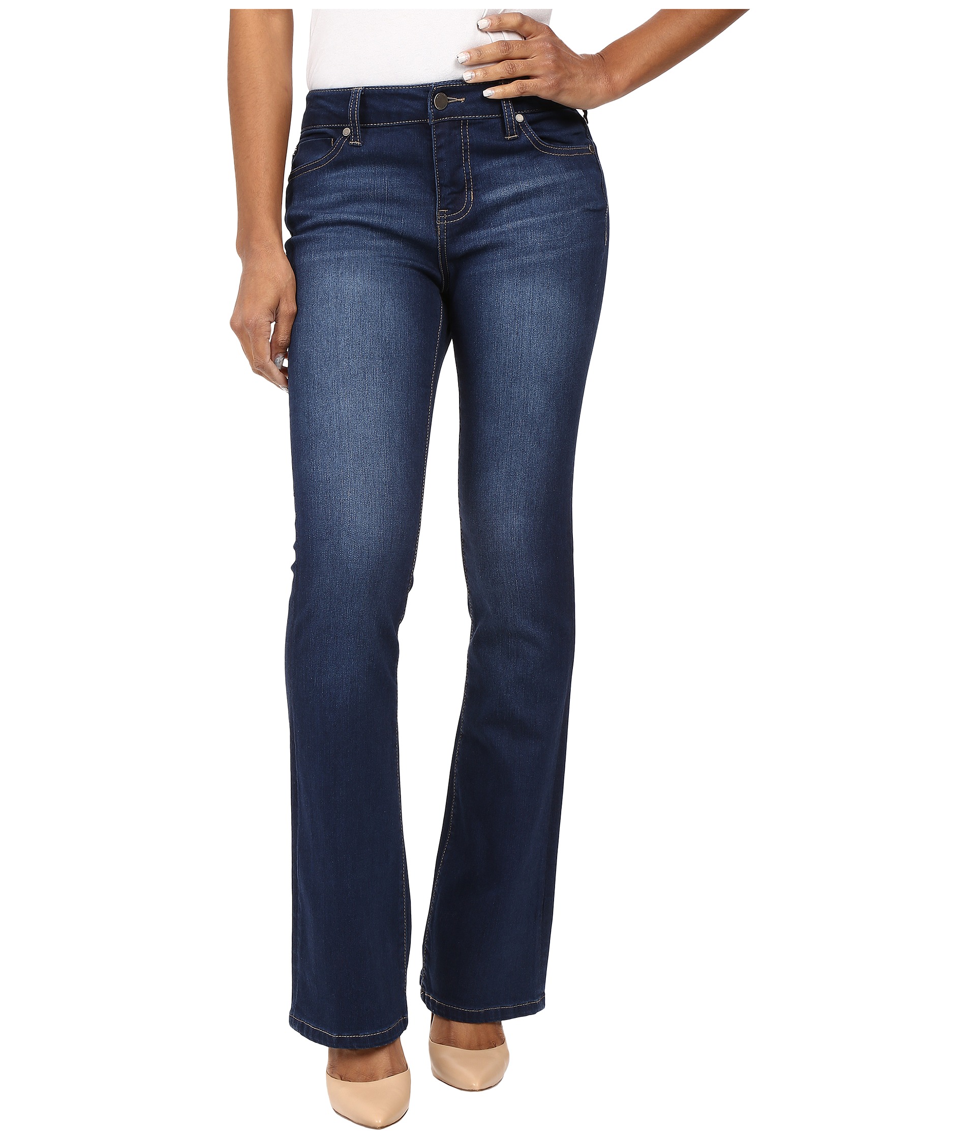 Liverpool Petite Isabell Skinny Boot Jeans in Manchestor Wash/Indigo at ...
