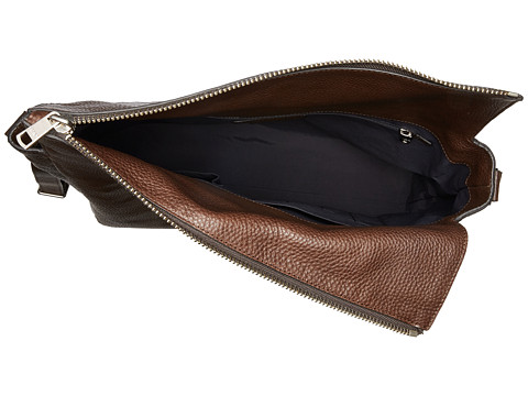 COACH Thompson Leather Zip Top Messenger Bag Mahogany - 6pm.com