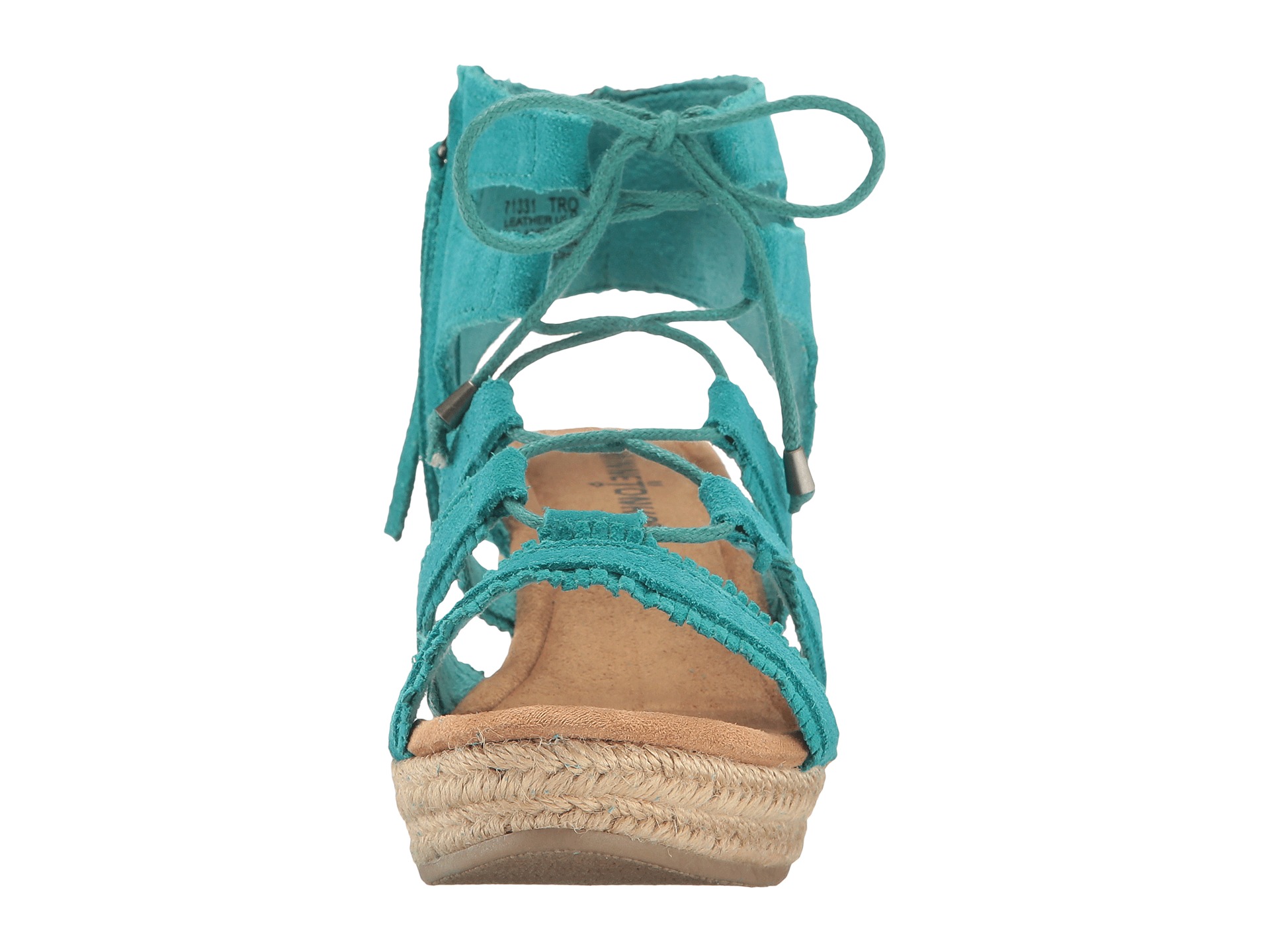 turquoise suede sandals