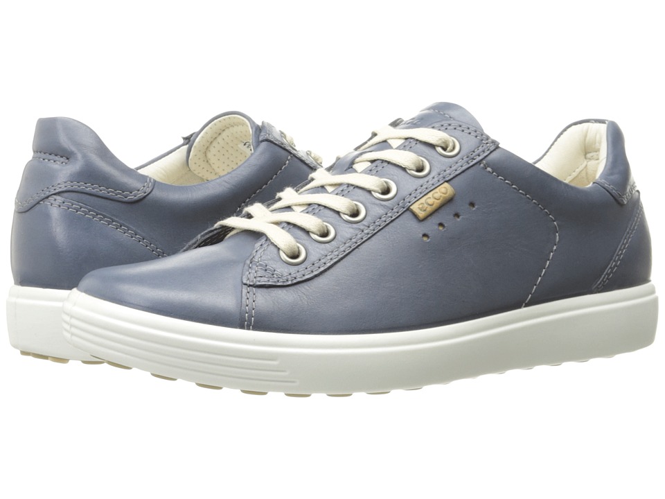 ECCO Soft Sneaker (Marine Cow Nubuck)