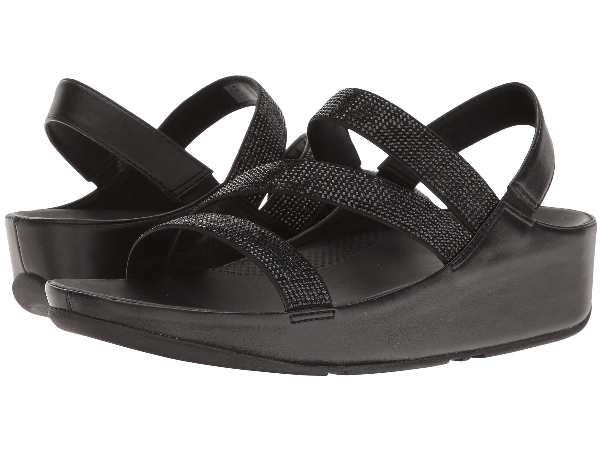 loosh webbing z strap sandals