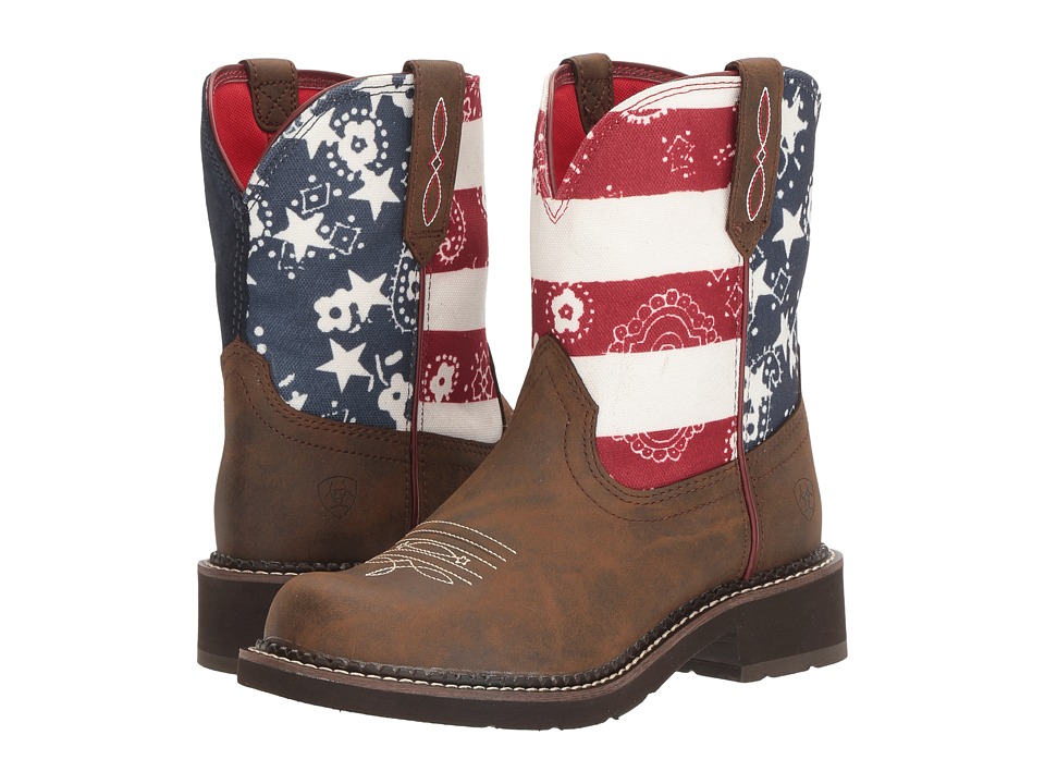 Ariat Fatbaby Heritage (Toasted Brown/Old Glory) Cowboy Boots