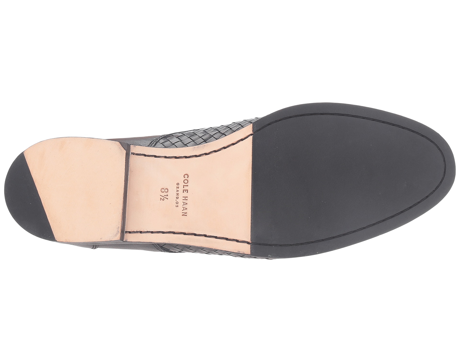 cole haan woven leather jagger oxfords