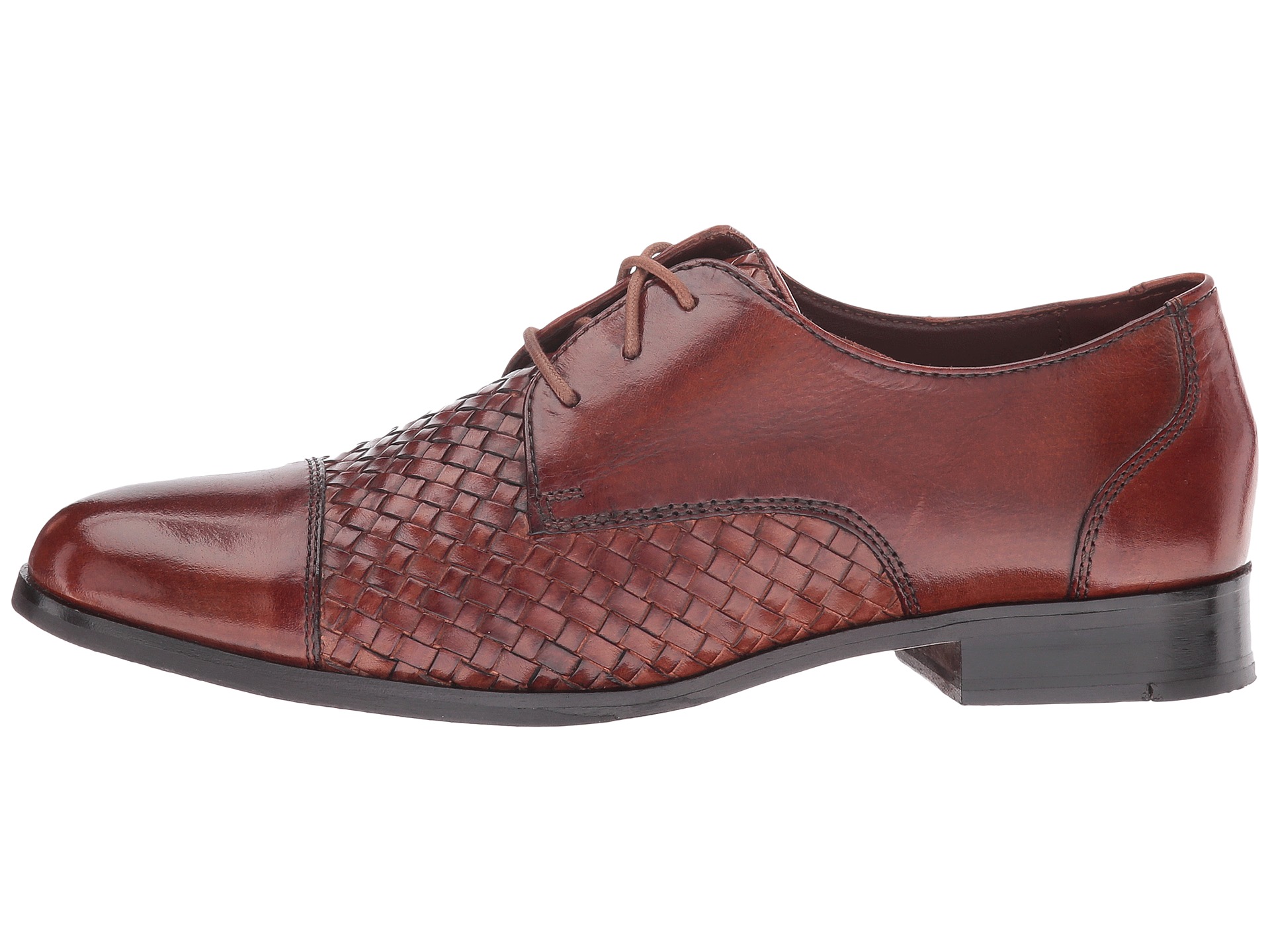 cole haan woven leather jagger oxfords