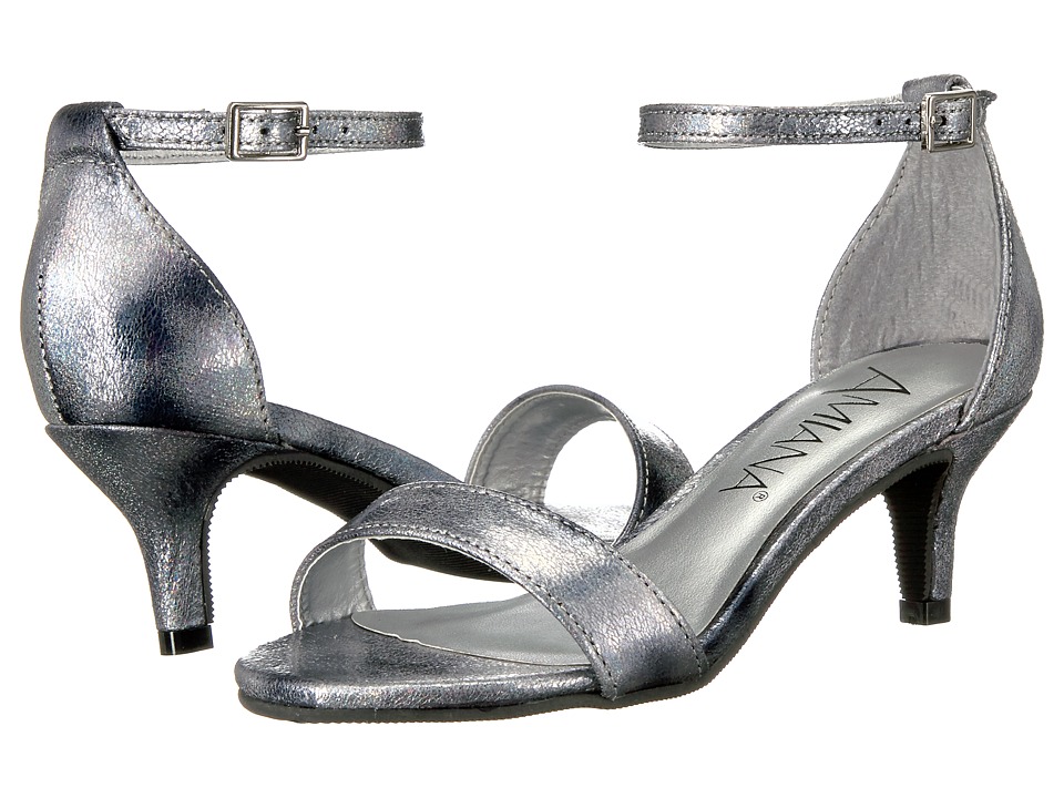 Amiana 15-A5404 (Little Kid/Big Kid/Adult) (Black Aura Metallic) Girls Shoes