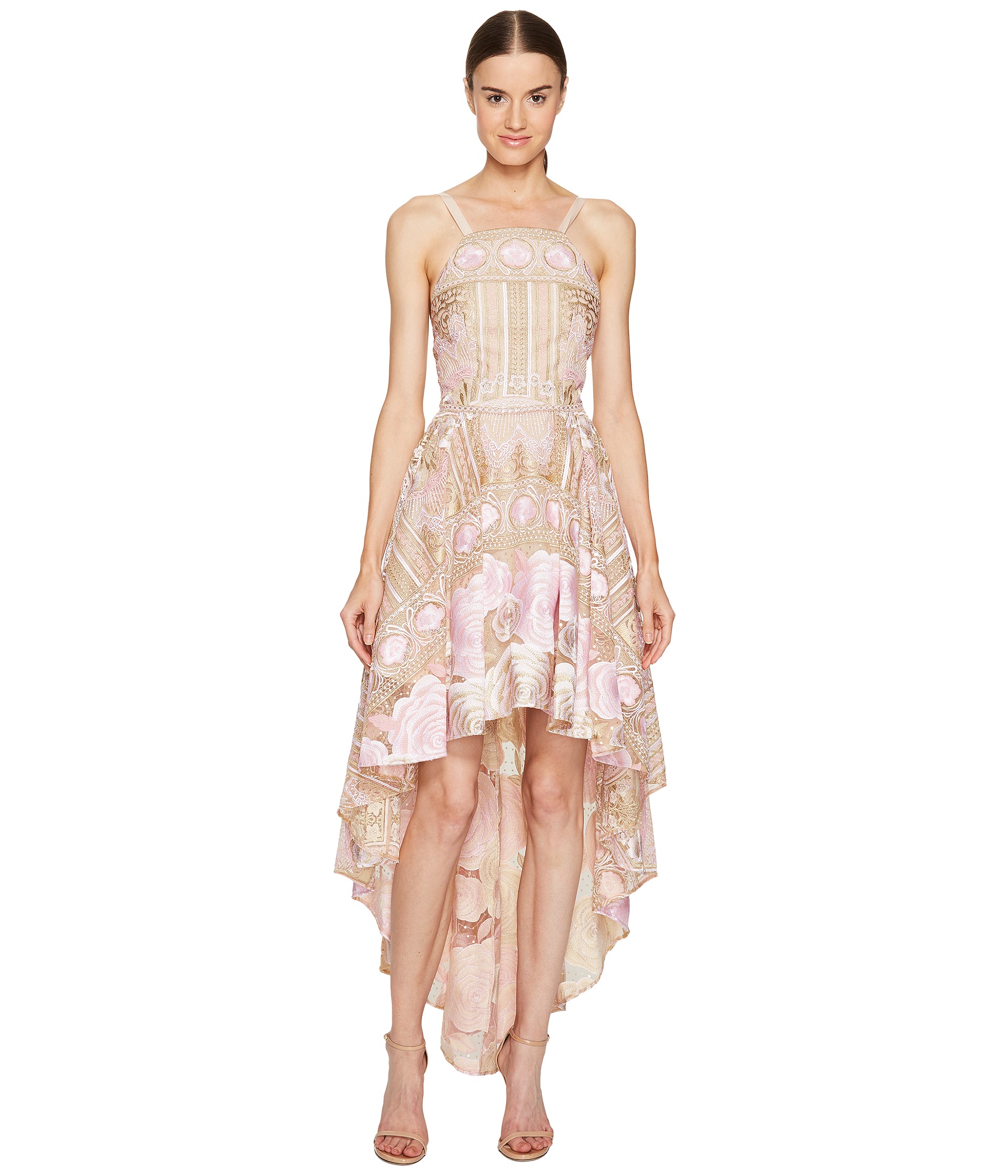 marchesa notte high low