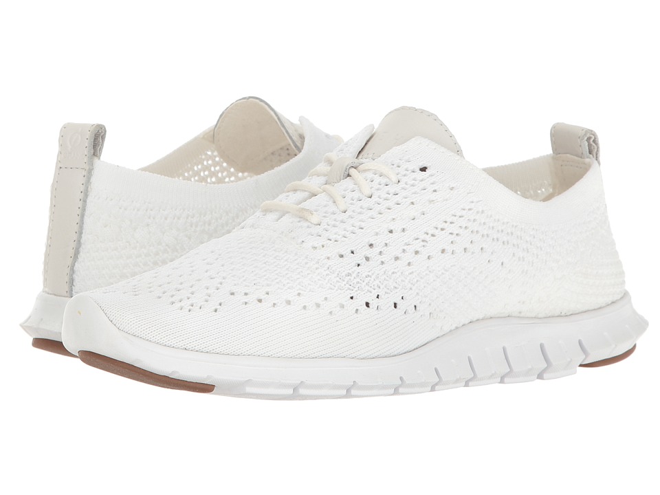 Cole Haan Zerogrand Stitchlite Oxford (Optic White Knit/Leather/Vapor Grey)