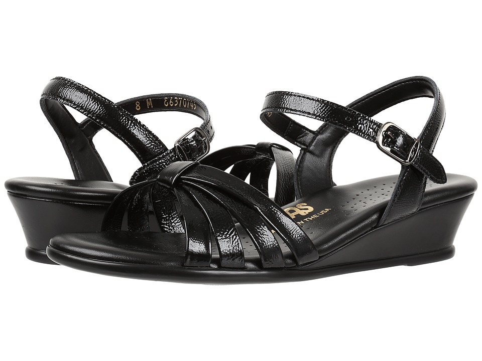 SAS Strippy (Black Patent) Women's Shoes