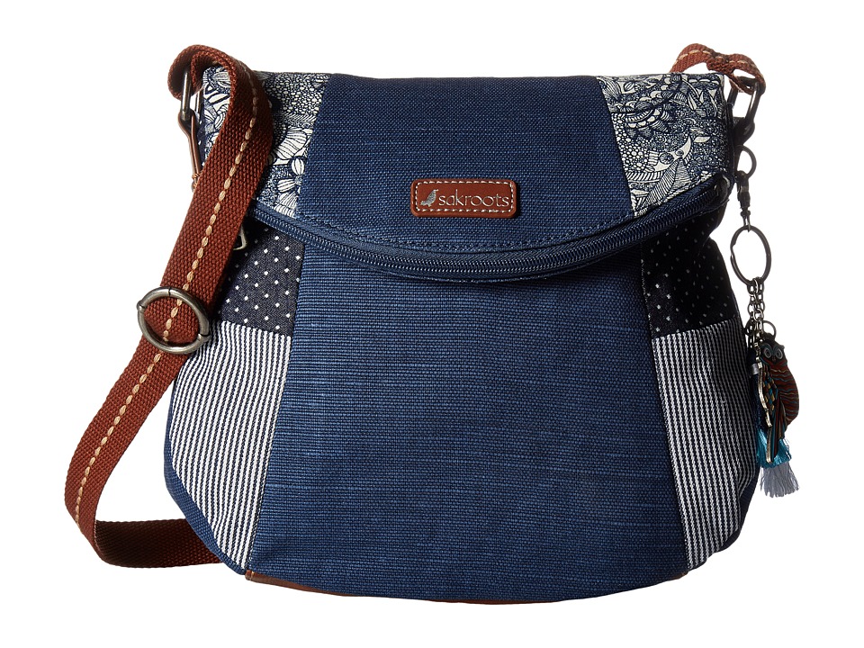 Sakroots - Artist Circle Foldover Crossbody (Navy Spirit Desert) Cross Body Handbags