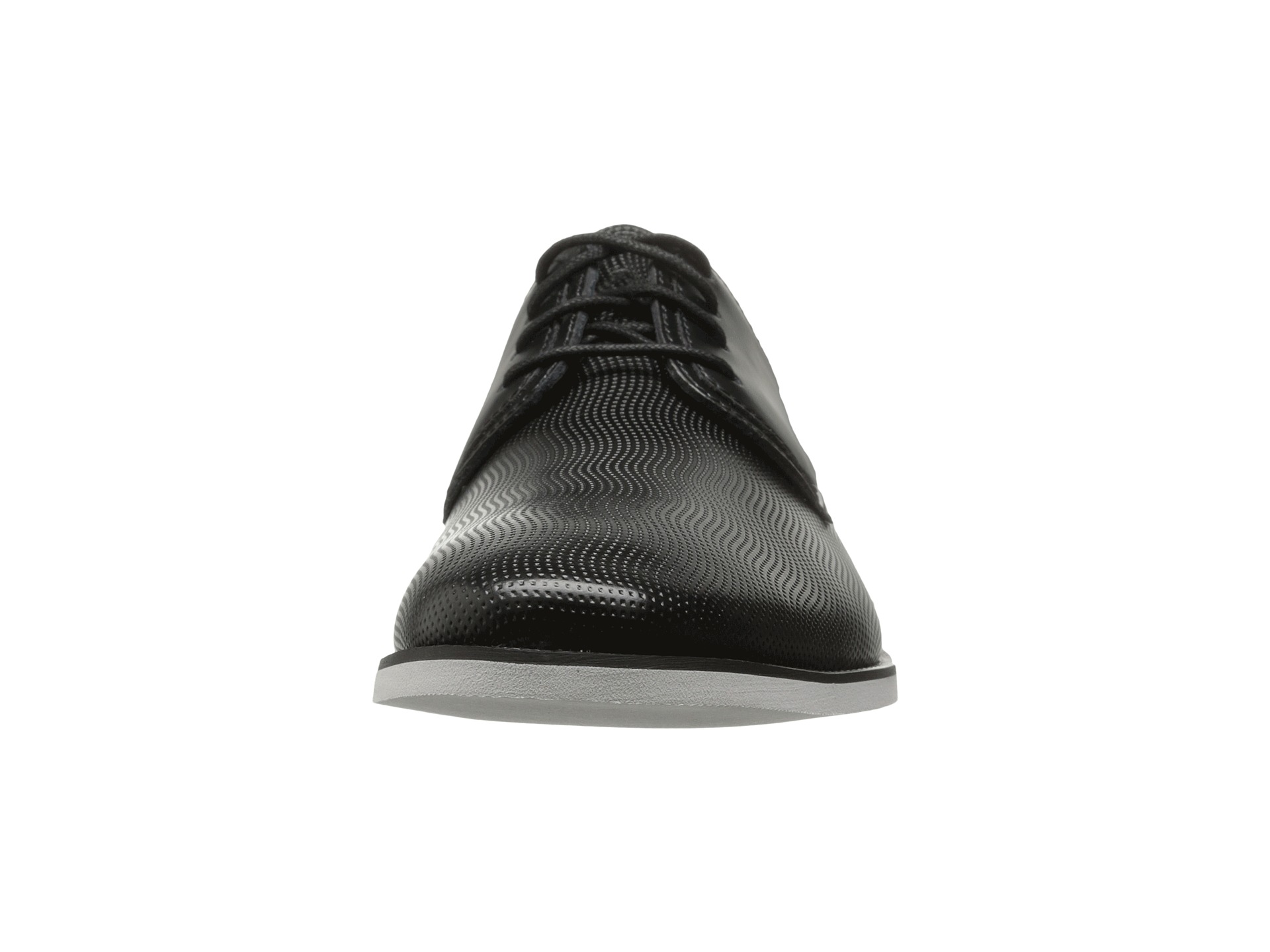 calvin klein men's kellen textured leather oxfords