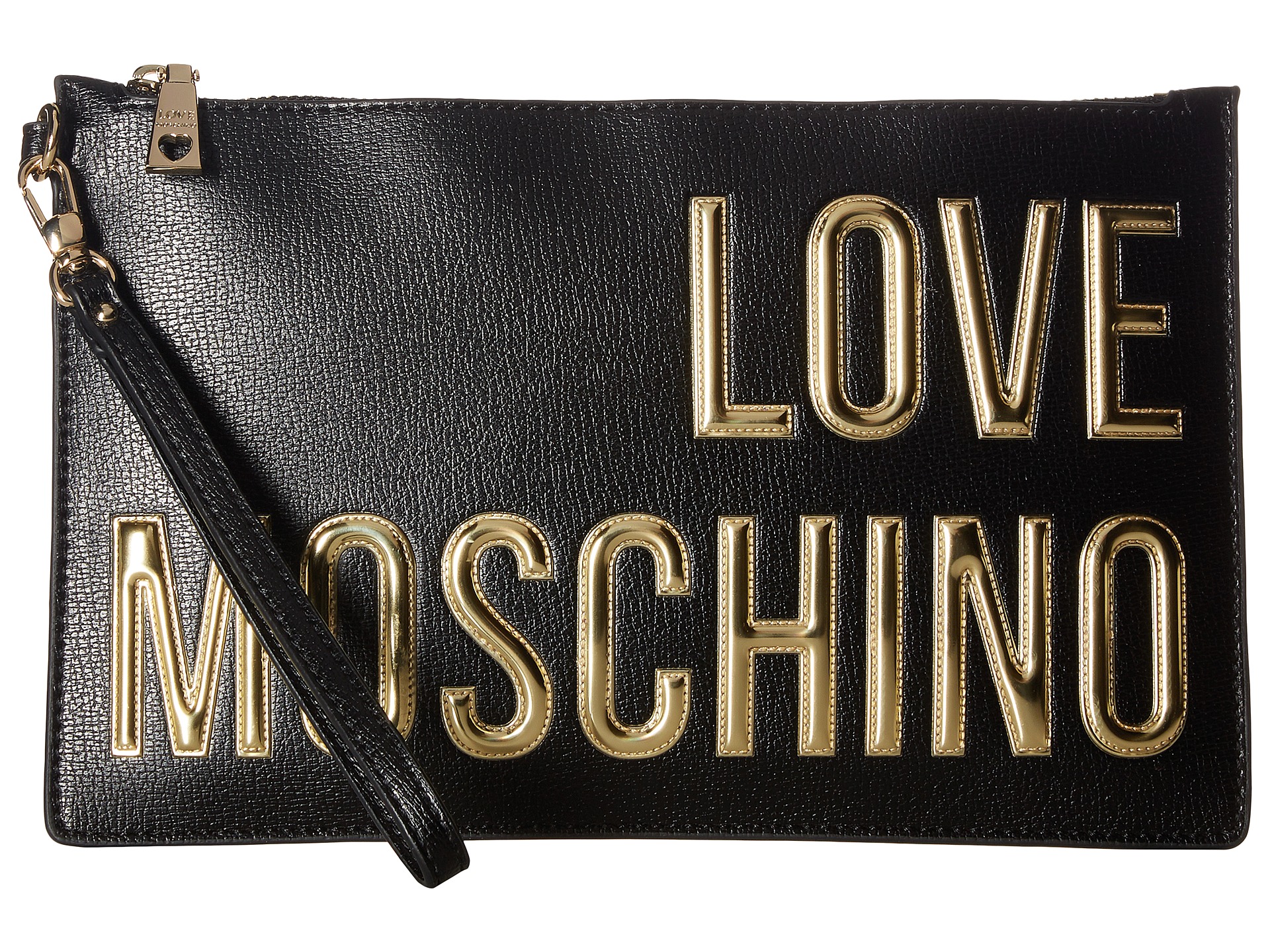 LOVE Moschino Logo Font Pouch Black - Zappos.com Free Shipping BOTH Ways