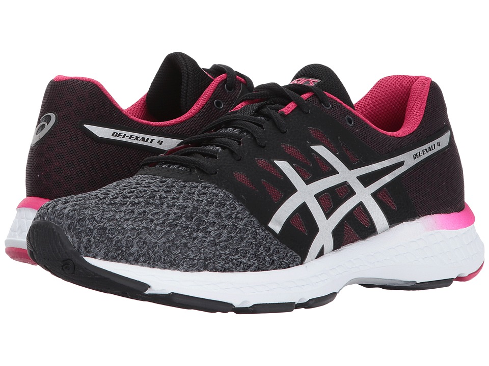 ASICS GEL-Exalt 4 (Carbon/Silver/Cosmo Pink) Women's Running Shoes