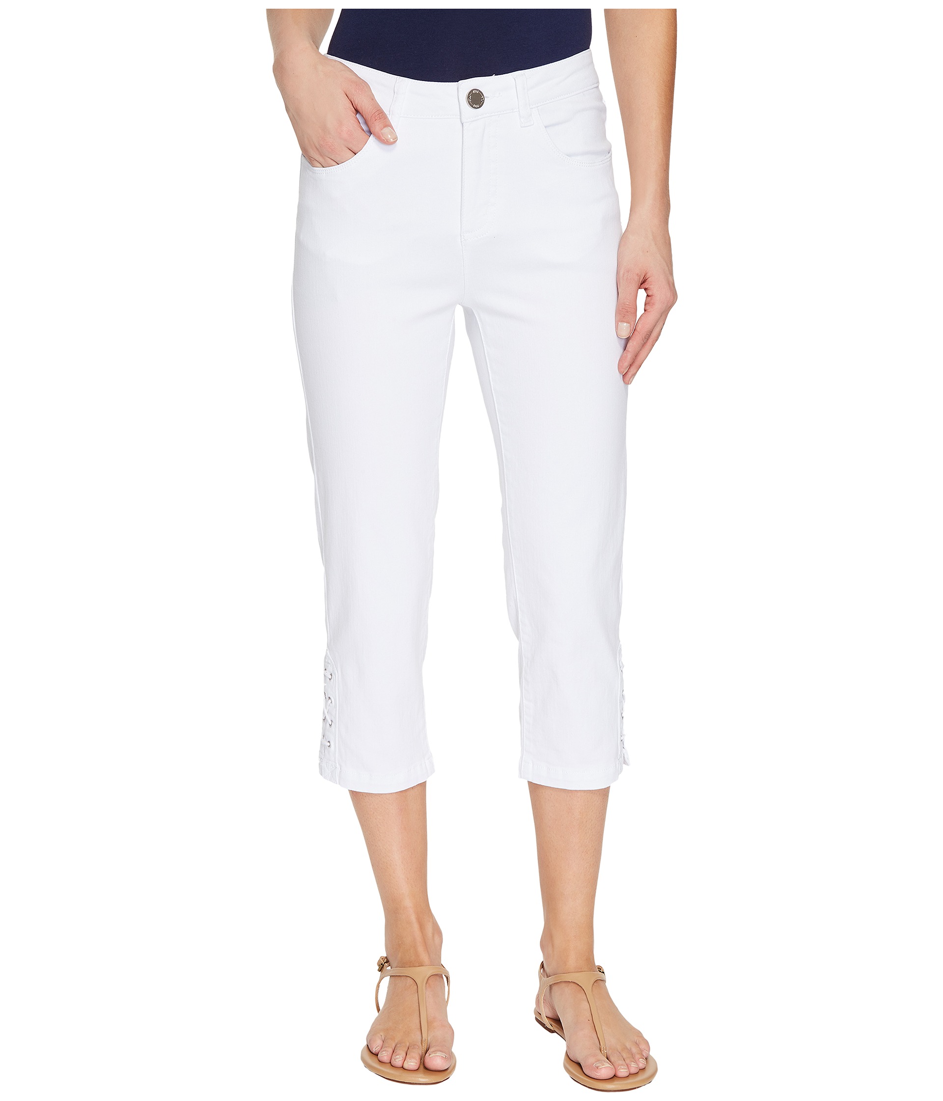 FDJ French Dressing Jeans Olivia Capris in White - Zappos.com Free ...