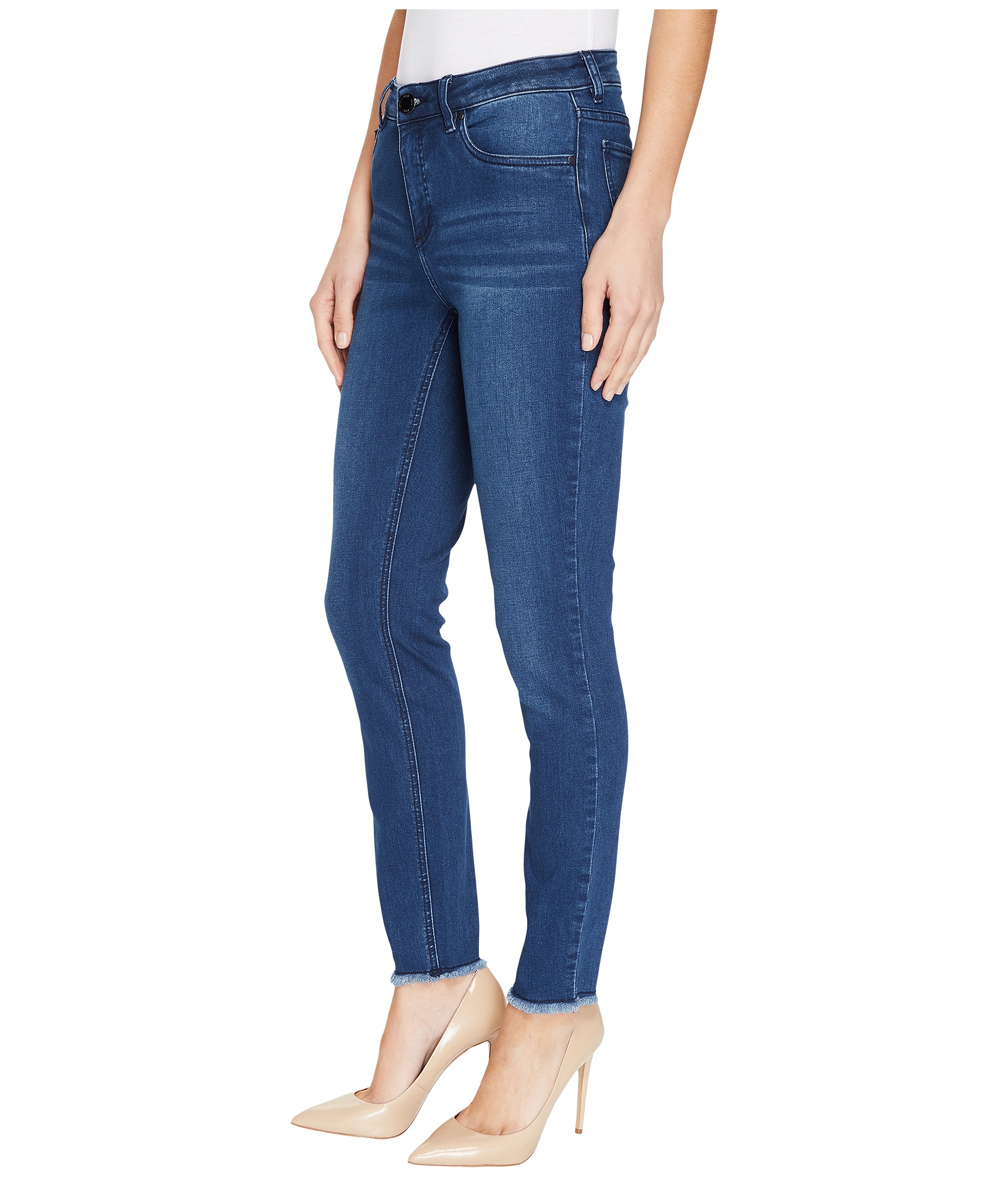 FDJ French Dressing Jeans Olivia Fashion Slim Ankle Frayed Hem in ...