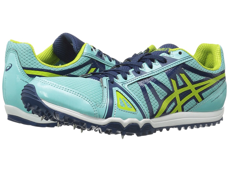 ASICS Hyper Rocketgirl XC (Aruba Blue/Neon Lime/Poseidon) Women's Track Shoes
