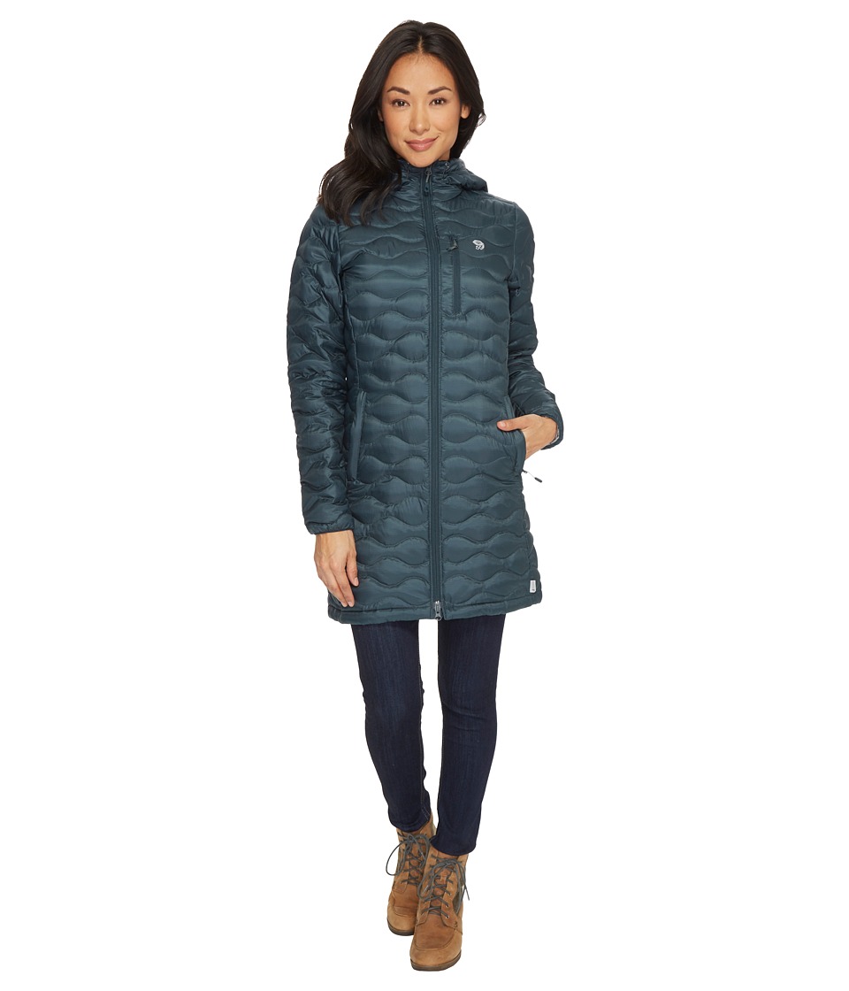 Mountain Hardwear Nitrous Hooded Down Parka (Blue Spruce) Women
