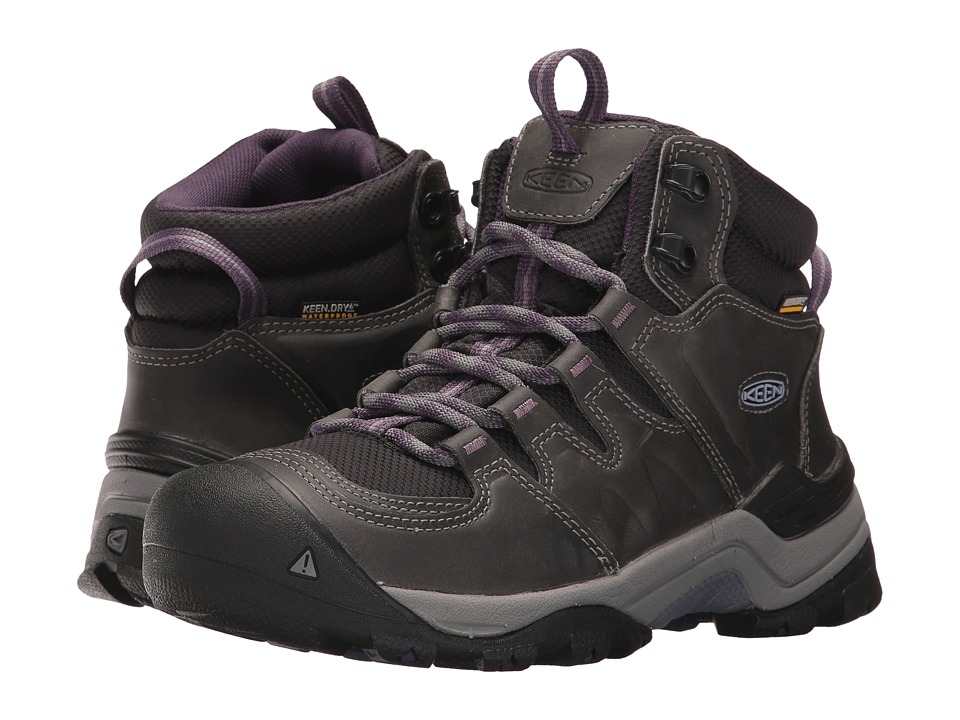 Keen Gypsum II Mid Waterproof (Earl Grey/Purple Plumeria) Women's Waterproof Boots