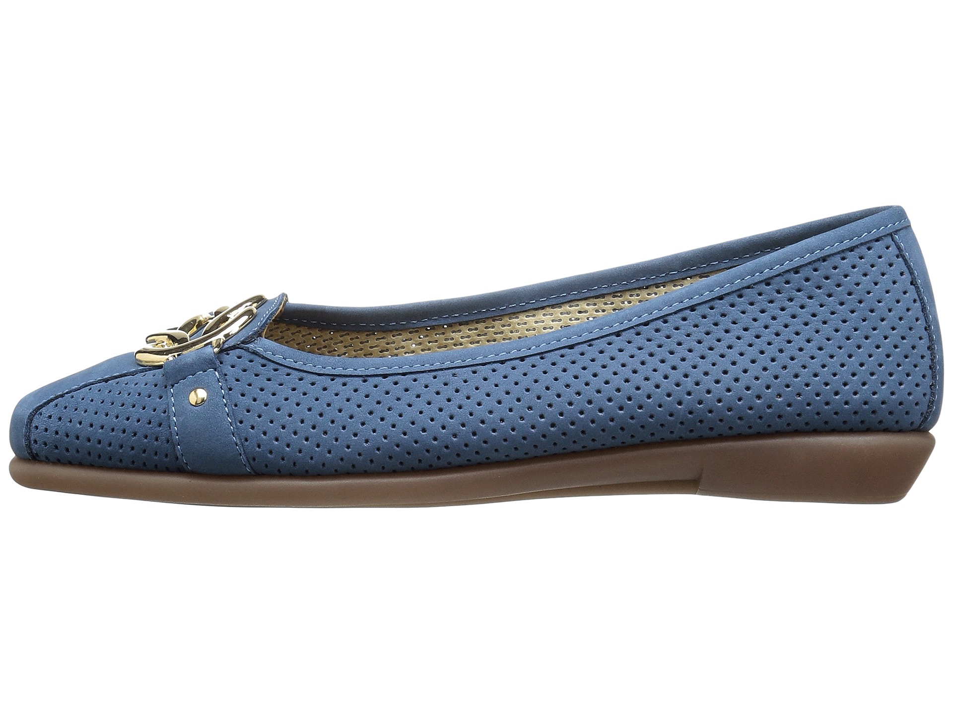 aerosoles navy blue flats