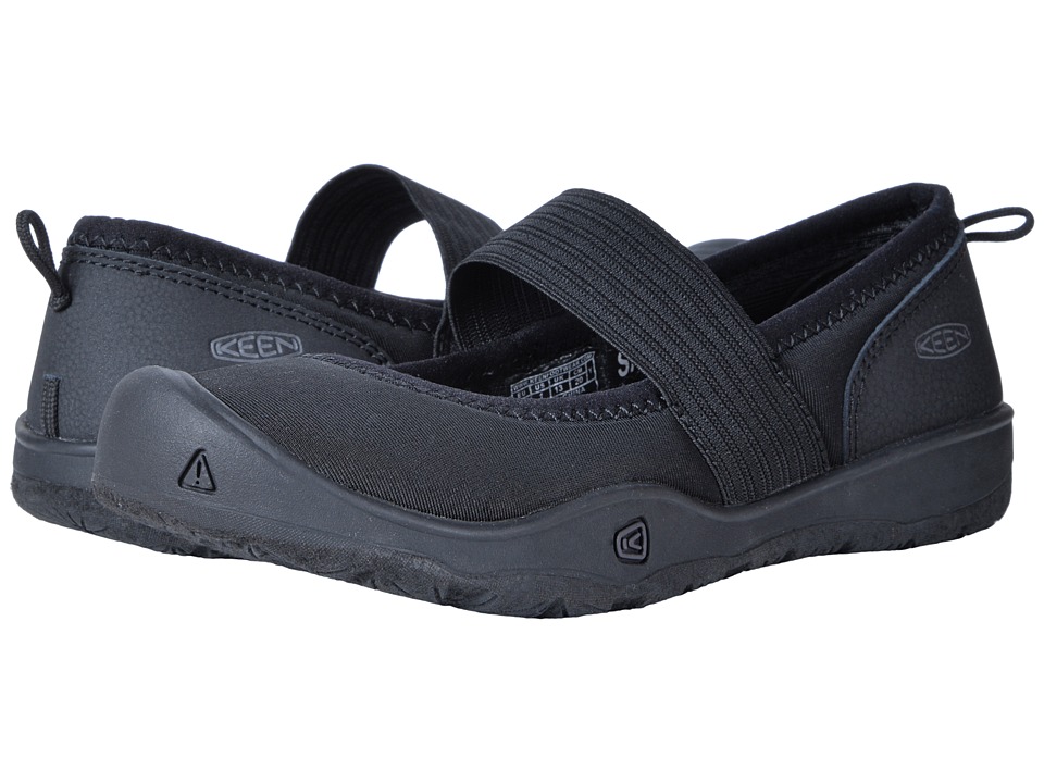 Keen Kids Moxie Gore Flat (Little Kid/Big Kid) (Black/Magnet) Girls Shoes