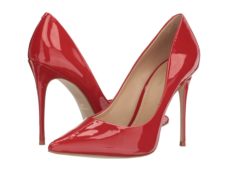 Massimo Matteo Pointy Toe Pump 17 (Rojo Patent) Women's Shoes