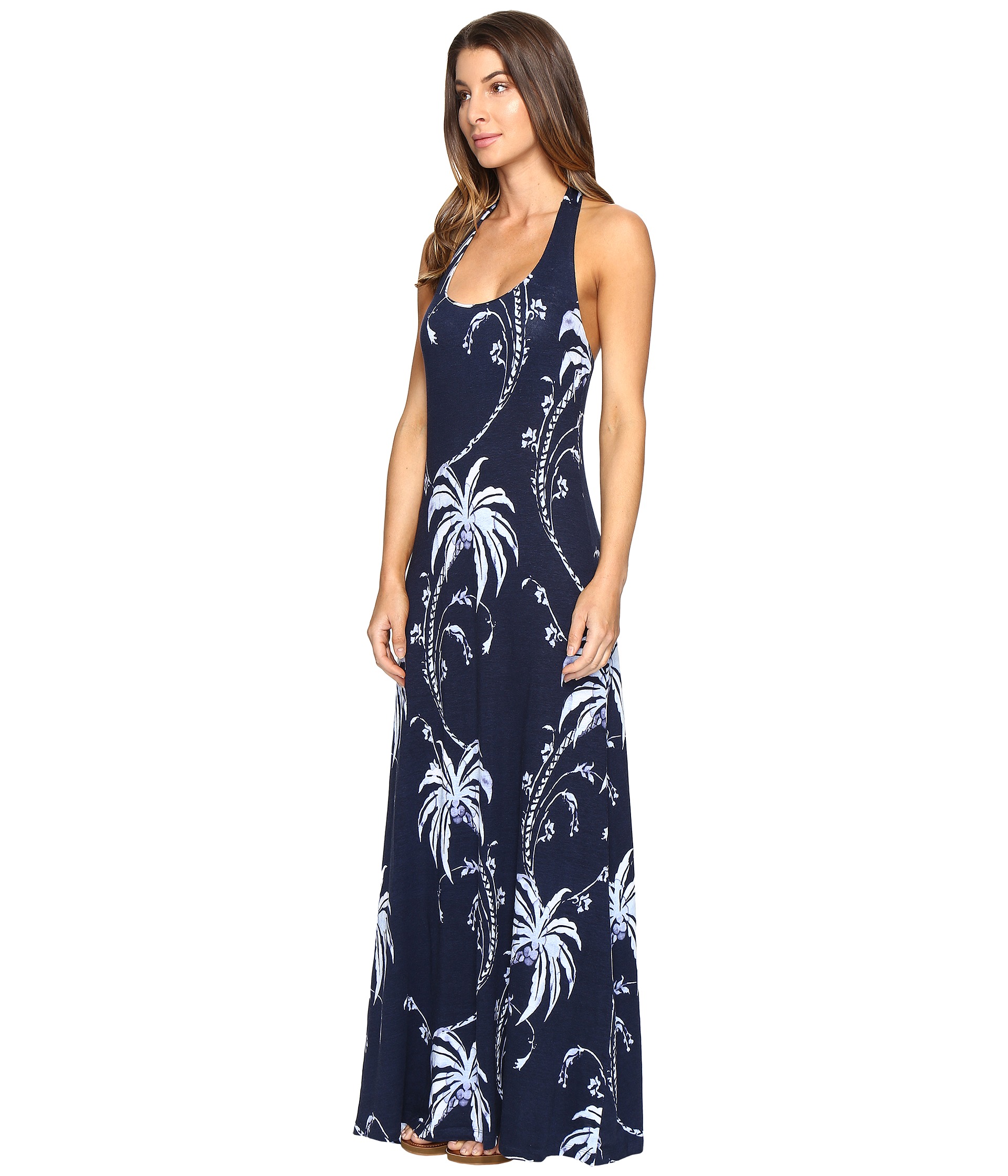 Tommy Bahama Palm Tree Tropics Maxi Dress Ocean Deep - Zappos.com Free ...