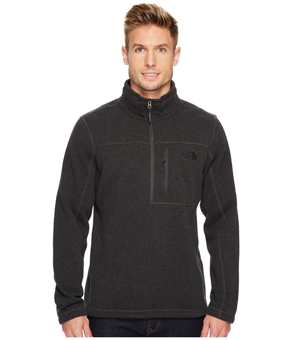 The North Face - Gordon Lyons 1/4 Zip (TNF Dark Grey Heather) Mens Long Sleeve Pullover