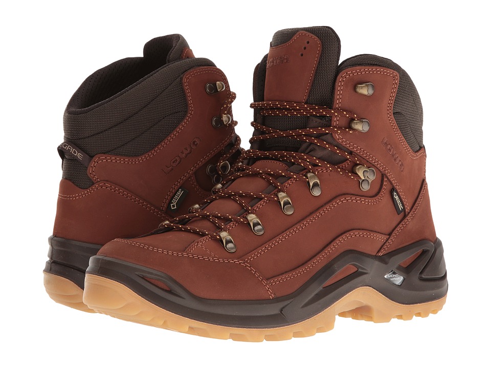 Lowa Renegade GTX Mid (Cognac/Dark Brown) Men's Hiking Boots Lowa Renegade GTX Mid (Cognac/Dark Brown) Men's Hiking Boots