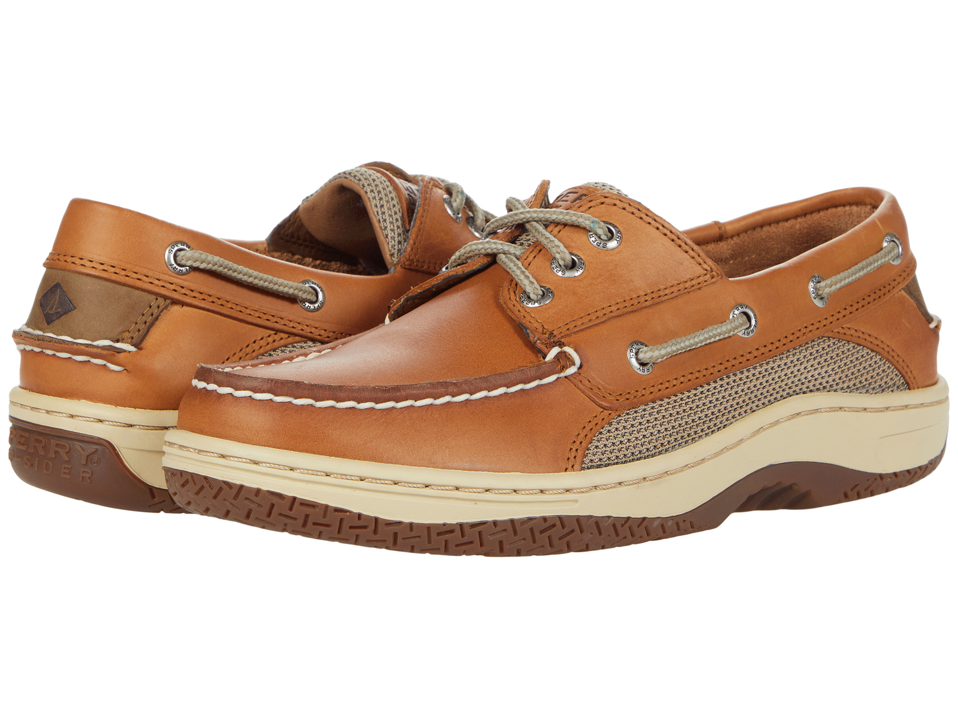 Sperry Top Sider Billfish 3 Eye Boat Shoe Dark Tan