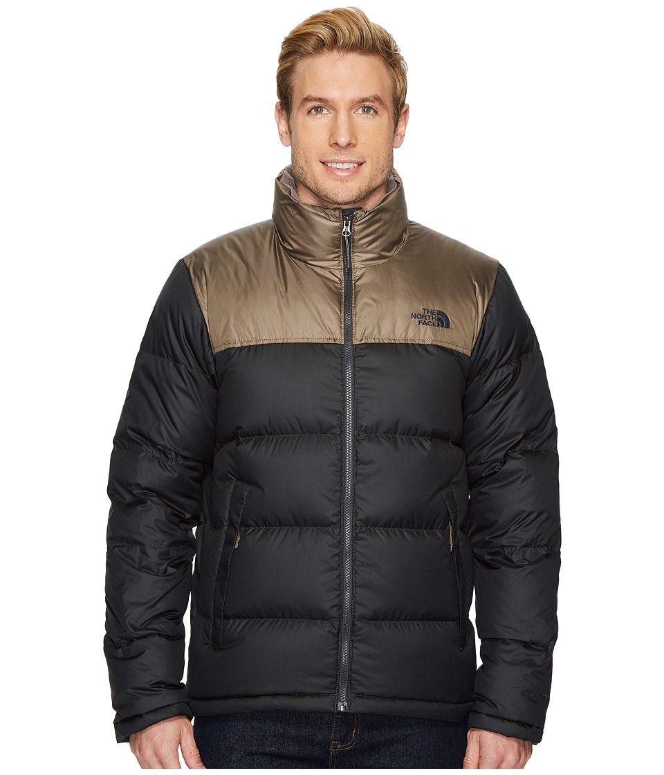 The North Face Nuptse Jacket (Asphalt Grey/Falcon Brown) Men