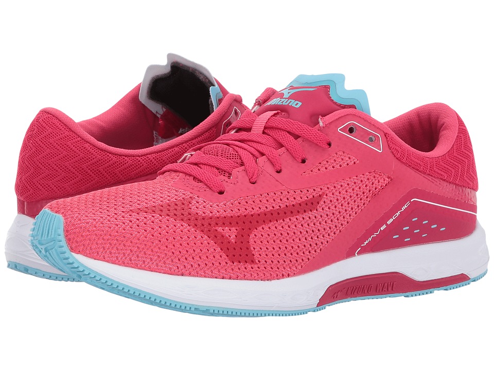 Mizuno Wave Sonic (Paradise Pink/Virtual Pink/Blue Topaz) Women's Running Shoes