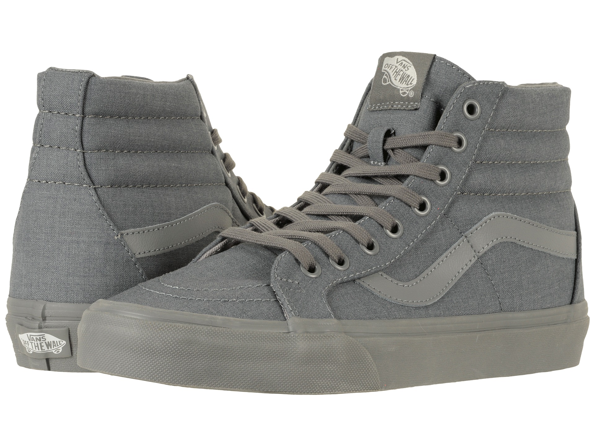 grey and tan vans
