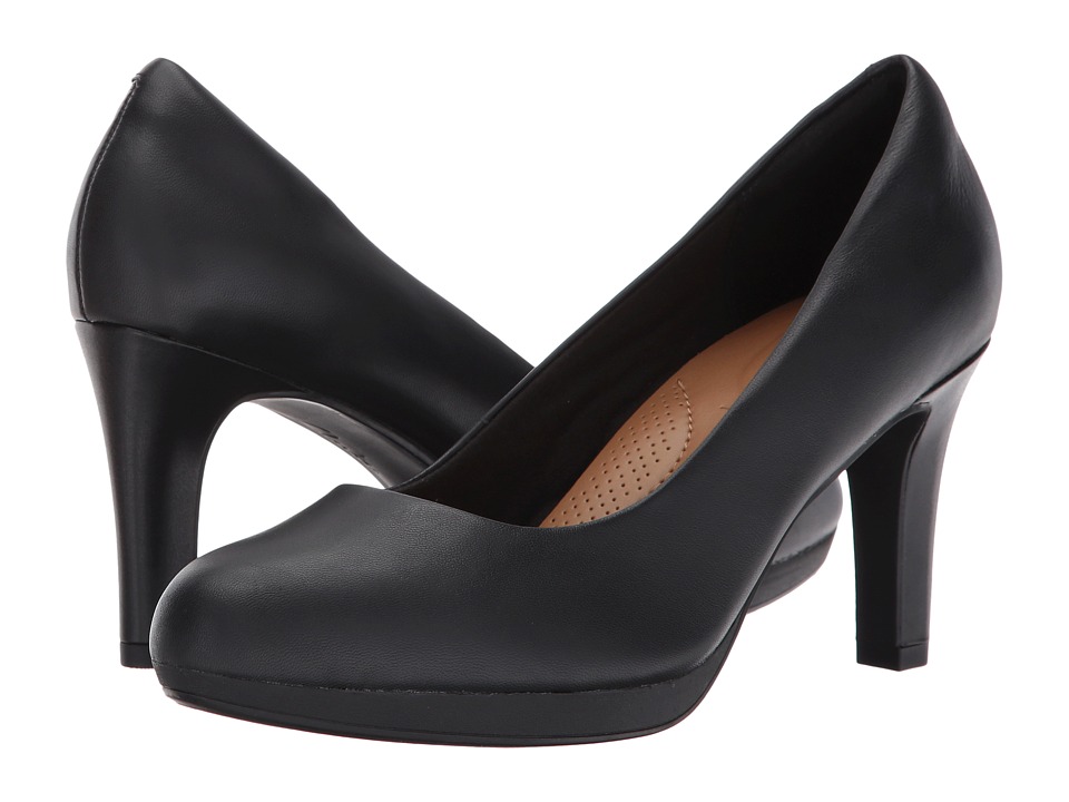 Clarks Adriel Viola (Black Leather) High Heels